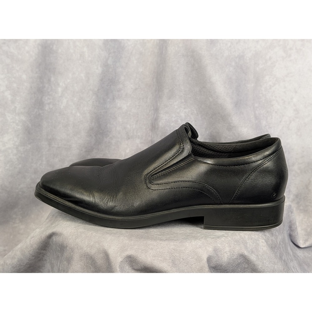 ECCO Helsinki 2.0 Mens Black Leather Slip On Loafers Square Toe 523304 EU 46
